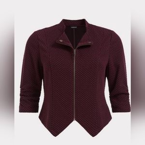 Brand New Torrid Purple Knit Blazer 4